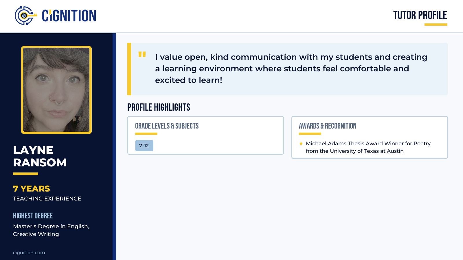 Layne-Ransom-Cignition-Tutor-Profile