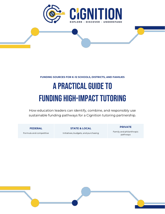 Cover of A Practical Guide to Funding High-Impact Tutoring