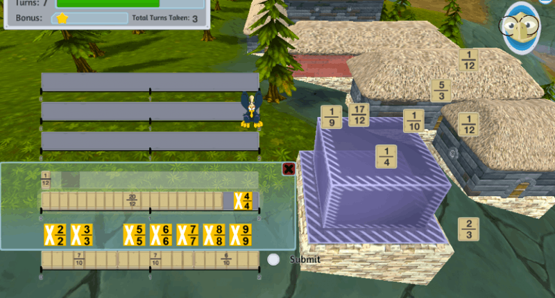 FogStone Isle fraction addition manipulative